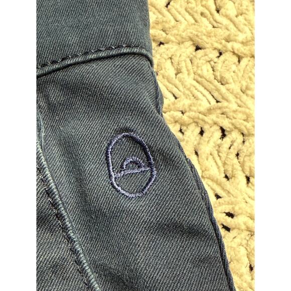 KOTN Chinos Wide Leg Pants Cropped Trousers Women's Size 4 Blue Stretch Cotton - Picture 8 of 10